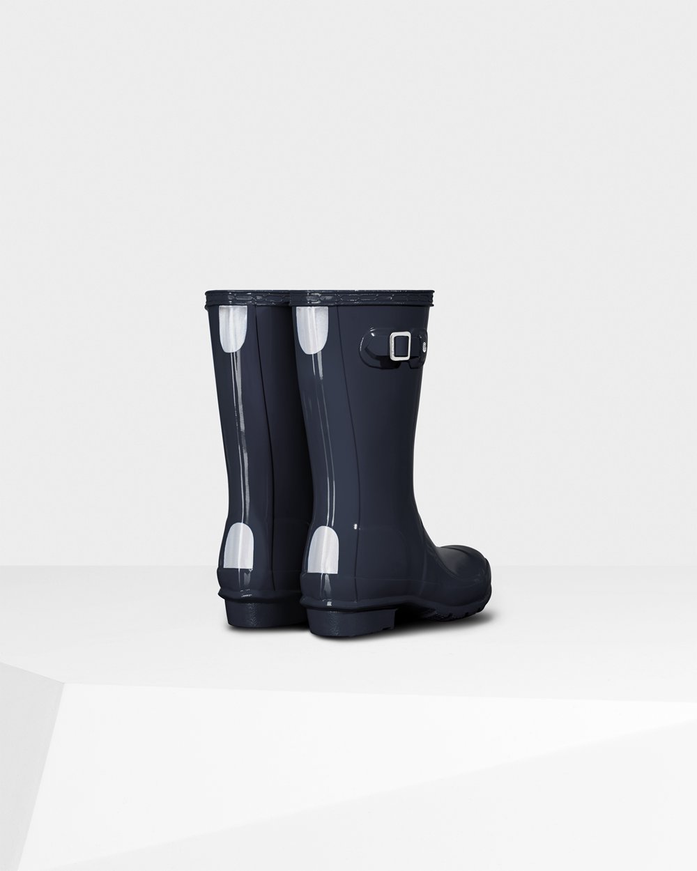 Kids Rain Boots - Hunter Original Big Gloss (96FWJUCXN) - Navy